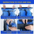 thumbnail image 4 of Dsseng Sac Sec 30 L Imperméable Sac à Dos Flottant Robuste Sac à Dos à Enroulement Sec Bleu pour Kayak Camping Randonnée Surf, 4 of 14
