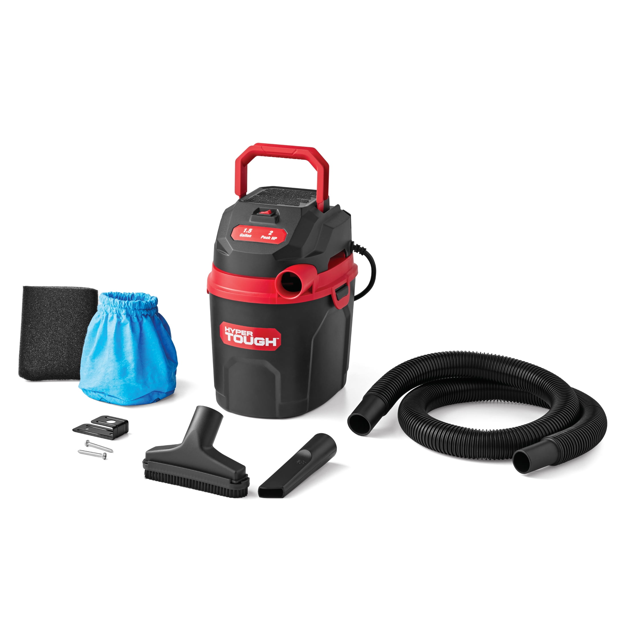 Hyper Tough 5 Gallon Wet/Dry Vacuum for The Car, Garage, Home or Workshop