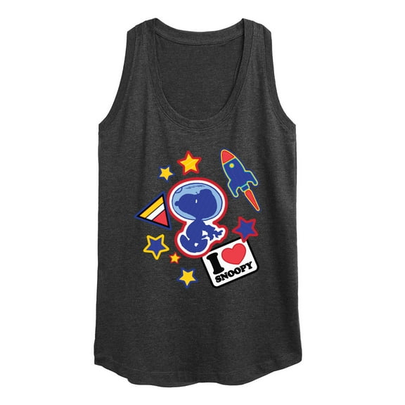Peanuts - Space Snoopy Flair - Women's Racerback Tank Top