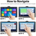 thumbnail image 5 of Navegación GPS para automóvil, última versión 2020, pantalla táctil de 7 pulgadas, 8 GB, sistema de navegación con recordatorio de dirección paso a paso con voz real para conductores de camiones,, 5 of 5