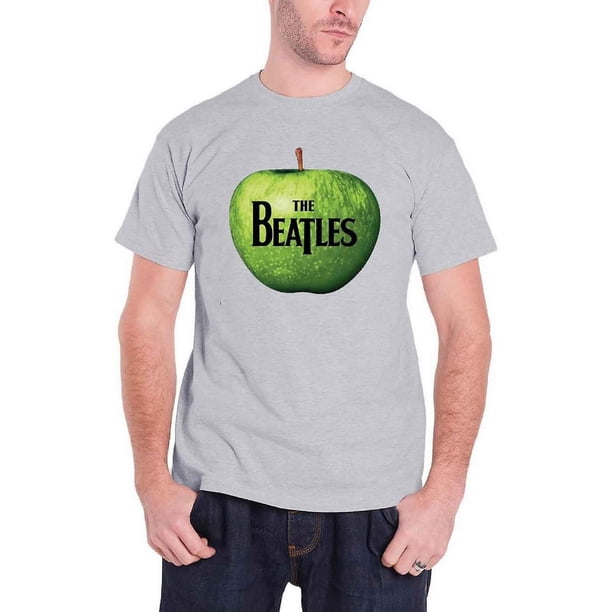 The Beatles - Camiseta Manzana para Adultos Unisex (Gris)