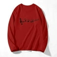 thumbnail image 4 of Fznquz Long Sleeve Womens Holiday Tops Red Casual Cotton Tees Graphic Crewneck Shirts for Women, 4 of 4