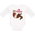thumbnail image 3 of Inktastic I Love Ferrets Boys or Girls Long Sleeve Baby Bodysuit, 3 of 5