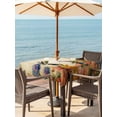 thumbnail image 3 of Outdoor Tablecloth with Umbrella Hole for Patio/Picnic/Party/Camping, Vintage Hummingbirds Waterproof Table Cloth Square Cover Washable, Spring Farmhouse Country Flowers (54"x 54"), 3 of 8