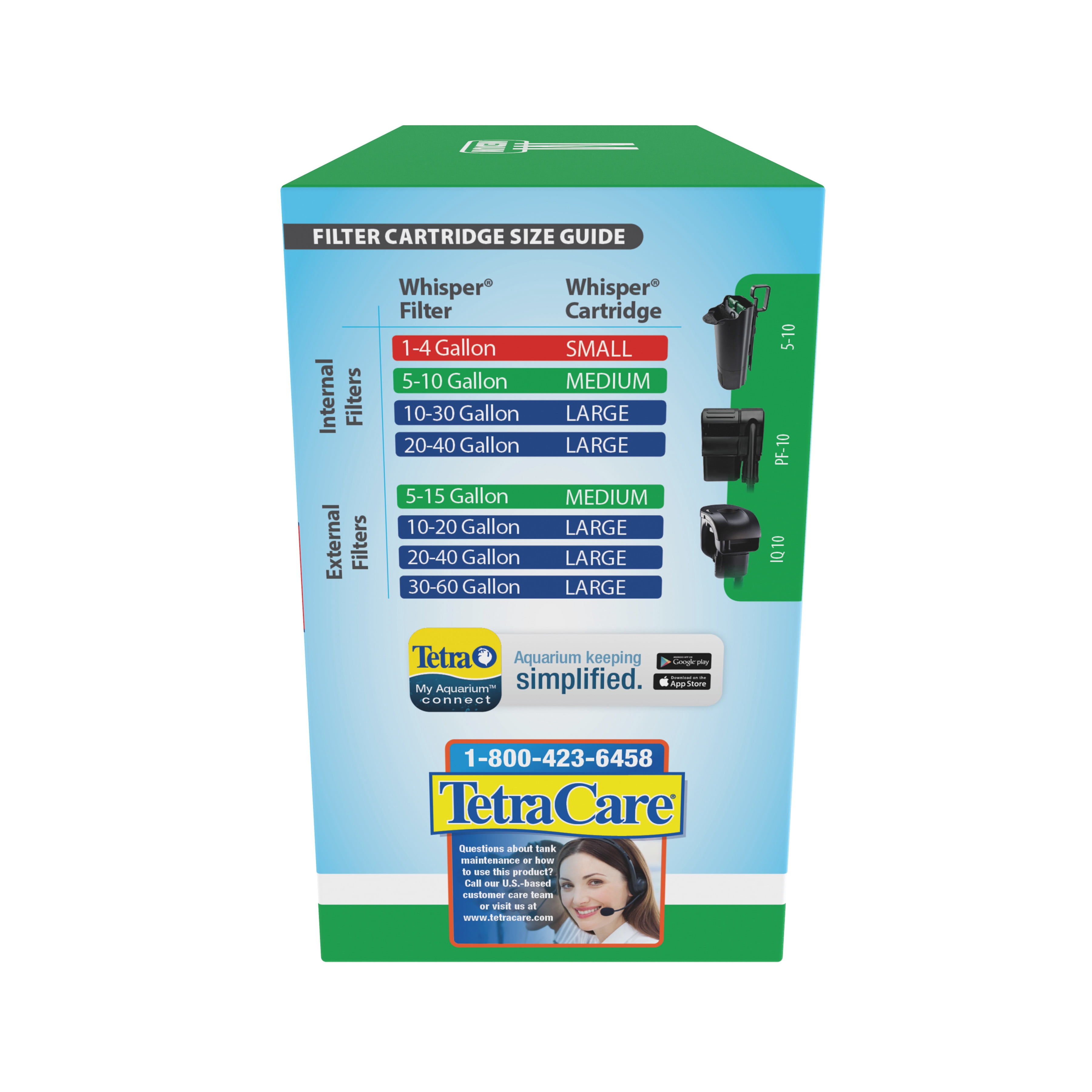 Tetra Whisper Bio-Bag Medium with Stay Clean, Filter Cartridges for Aquariums, 8 Count, Unassembled, Fits Tetra Whisper Fish Tank Filters 5-10 Gal, PF-10, IQ 10