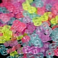 thumbnail image 4 of NOGIS 1200pcs S Clips for Rubber Band Bracelets, Colorful and Transparent Loom Band Clips S Hooks for Loom Bracelets Plastic Loom Bracelet Connectors for DIY Craft Making, 4 of 7