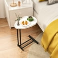 thumbnail image 3 of End Table With Metal Legs - Lightweight And Functional Side For Indoors 1.77" Package Height Practical, 3 of 6