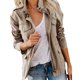 thumbnail image 1 of Chaqueta de invierno Abrigos para mujer Otoño Chaqueta de carga Damas Thin Safari Outwear con bolsillos, 1 of 2