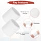 thumbnail image 5 of Uxcell 12PCS Bandas de sudor deportivas, muñequeras de algodón absorbentes para entrenamiento/baloncesto/correr [Blanco, 8cm de ancho], 5 of 7