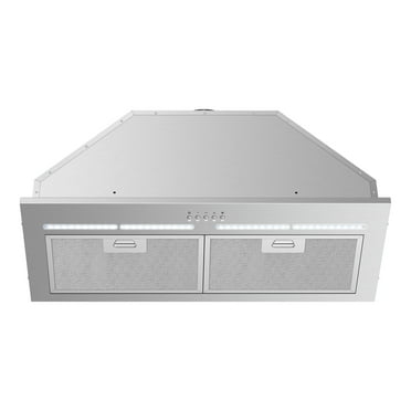 30 inch Built-in/Insert Range Hoods,600 CFM Ducted/Ductless Stainless Steel Kitchen Vent Hood with 3 Speed Gesture Sensing&Touch Control Panel