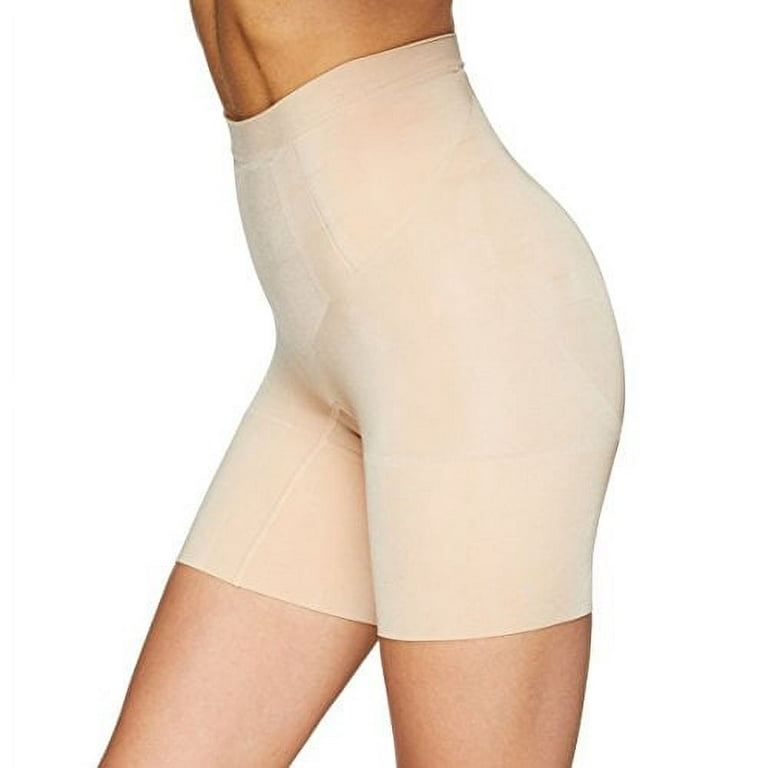 Spanx Oncore Mid-Thigh Short, Soft Nude, Small 