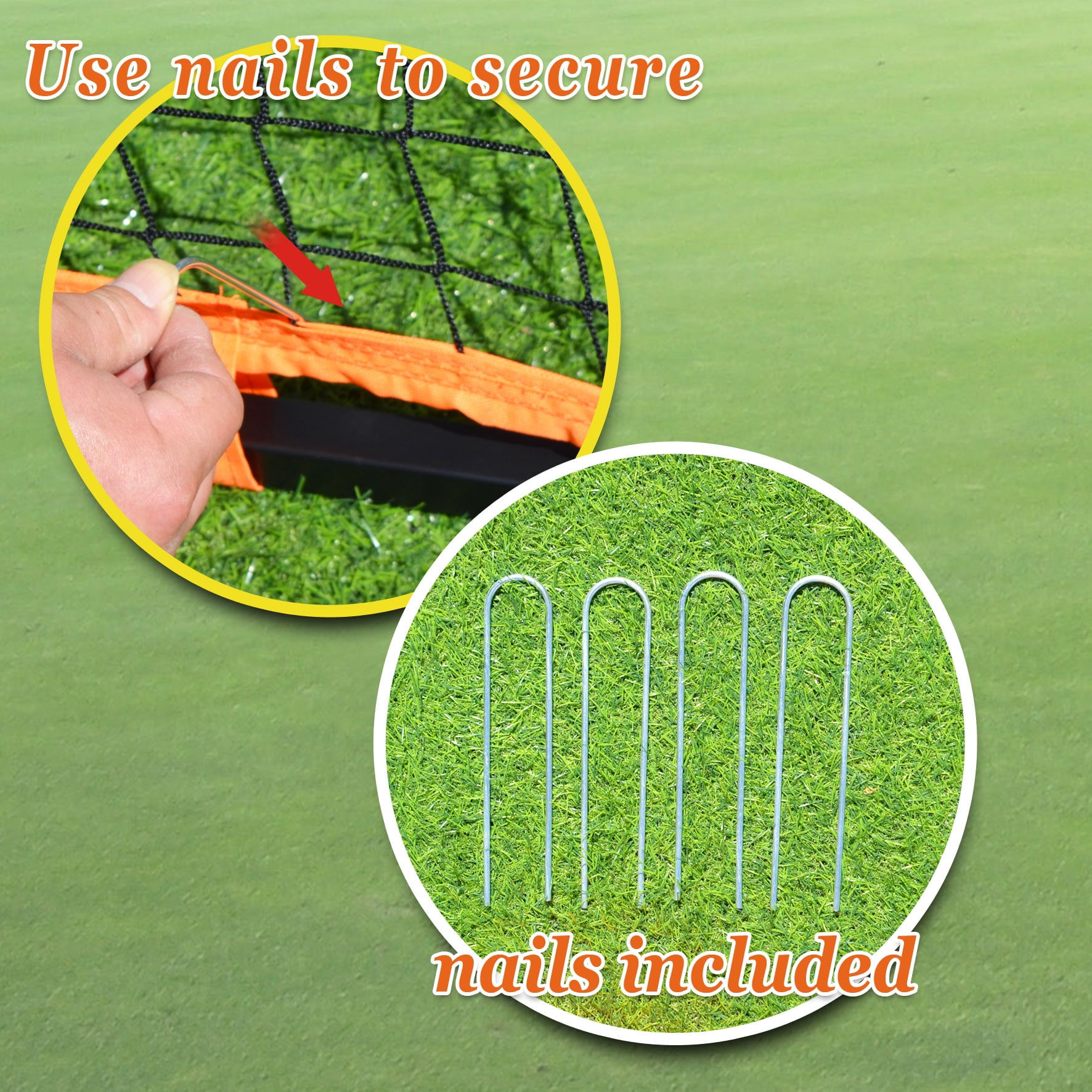 Sunrise 12'x6' Portable Soccer Goal with Net, Sport Training Set with Carry bag, Red and Black