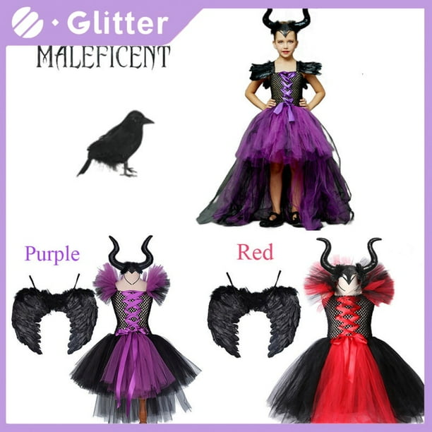 Vestido de malefica para niña hotsell
