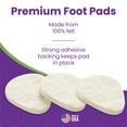 thumbnail image 4 of Almohadillas de fieltro metatarsiano Mars Wellness de 4,8 mm de grosor, 6 pares, 4 of 7