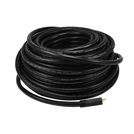 Monoprice Standard HDMI Cable - 100 Feet - Black, 1080i @ 60Hz, 4.95Gbps, 22AWG, CL2 - Commercial Series