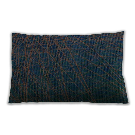 Ahgly Company Indoor Rectangular Contemporary Lumbar Throw Pillow, 13 inch by 19 inch