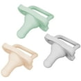 thumbnail image 4 of Dr. Brown's HappyPaci 100% Silicone Pacifier 0-6m, BPA Free, Cool Gray, Green, Ecru, 3 Pack, 4 of 22