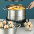 thumbnail image 4 of golytefs Stainless Steel Steamer Cooker 3 Layer Cookware Steamer Pot for Kitchen Supplies, 4 of 9