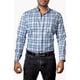 thumbnail image 1 of Camisa Hombre Casual Cuadros Azules, Gris, Negros Moon & Rai, 1 of 6
