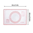 thumbnail image 3 of Cake Mat Stick Non Rolling Silicone Mat Baking Mat Mat Dough Fondant Kitchen，Dining Bar Outdoor Place Mats for Tables Table Table Small Kitchen Table Set Plate Mat Set 4 round round Table Centerpieces, 3 of 4