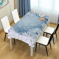 thumbnail image 7 of Coolnut Christmas Snowman Tablecloth, Waterproof Washable Polyester Square Table Cover, Durable Tablecloth for Kitchen Dining Table Party Decor, 54"X 72", 7 of 7