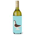 thumbnail image 1 of "Treasures Large Pigeon Blue Check - Abrazo decorativo para botellas, 750 ml, multicolor" Caroline's Treasures BB8117LITERK, 1 of 1