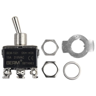 Heavy Duty 12V 50A Toggle Switch SPST 3 Pin On/Off/On - Screw Terminals For Auto, Marine, Industrial