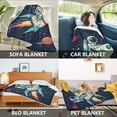 thumbnail image 2 of Yayeee Throw Blanket for Couch Soft Warm 50" x 60" Sofa Chair Bed Decoration, Rocket Pattern, 2 of 7