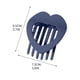 thumbnail image 2 of Pinza para el cabello plana de PC mate con forma de corazón, pinza tipo pico de pato, agarre fuerte, para sujetar el cabello rizado en la parte posterior de la cabeza. Fácil de colocar. No se dobla. A, 2 of 4
