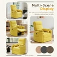 thumbnail image 3 of Homall 360° Swivel Nursery Recliner Power Swivel Rocker Recliner Chairwith 2 Pillows Comfy High Back Adult Glider Rocker for Living Room,Corduroy Yellow, 3 of 8