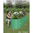 thumbnail image 7 of Aoile Raised Garden Bed Outdoor, 2x8x2 Ft Large Metal Planter Box for Vegetables, Fruits, Flower, Green, 7 of 7