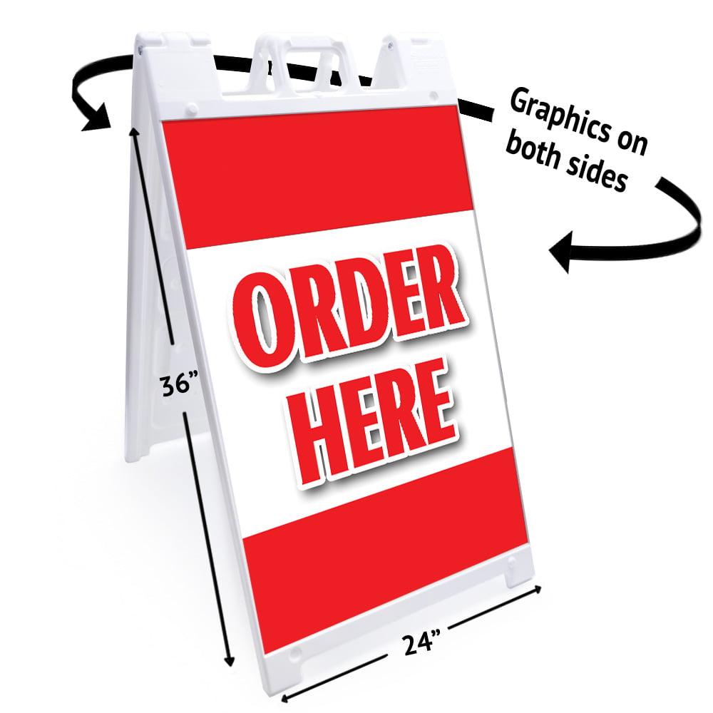 Heavy Duty Breakfast Special 24”x36 24 X 36 Print Size SignMission A-Frame Sidewalk Sign with Graphics On Each Side