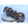 thumbnail image 4 of Nifao Four Turtles on Tree Log Bronze Statue, Charming Wildlife Decor – Home Decor Sculpture, 39"L x 15"W x 10"H, 4 of 12