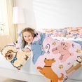 thumbnail image 3 of Homewish Cute Dog Full Size Comforter Sets,Kawaii Pet Theme Bedding Comforter Set,Pink,Polkadot Reversible,3pcs,1 Comforter and 2 Pillowcases, 3 of 7