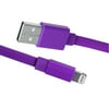 Blackweb 4' Sync & Charge Cable with Lightning Connector, Purple