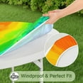 thumbnail image 5 of Rainbow Tie Dye Wave Pattern Round Fitted Tablecloth with Elastic Edge,Dining Table Cover Waterproof,Outdoor Round Tablecloth for Camping,Dining,Indoor and Outdoor, 5 of 7