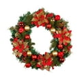 thumbnail image 4 of Christmas Wreath Christmas Ball Ornaments for Front Door Garland Decor Decorative Artificial for Indoor Outdoor Window, 4 of 9