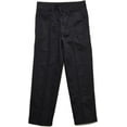 thumbnail image 2 of Boys Husky Fit Straight Flat Front Adjustable Waist School Uniform Pants - 4 Pack, 2 of 5