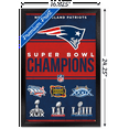 thumbnail image 3 of NFL New England Patriots - Champions 23 Wall Poster, 14.72" x 22.37" Framed, 3 of 6