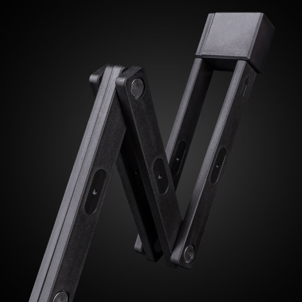 Yammee Antithefts Foldable Bike Lock Reinforced Zincs Alloy Weather Resistant For City