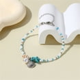 thumbnail image 2 of New Natural And Conch Anklet Fashionable Hand Woven Blue Beads And Rice Beads Bracelet Bracelet And Anklet Adjustable, 2 of 9