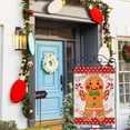 thumbnail image 6 of Christmas Gingerbread Wishes and Candy Cane Kisses Decorative House Flag, Xmas Home Yard Garden Outdoor Decor, Winter Large Outside Decoration Double Sided 28 x 40, 6 of 6