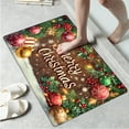 thumbnail image 6 of YIMEIS Christmas Lights Red Berries Fall Kitchen Mats Set of 2,Xmas Winter Seasonal Farmhouse Home Seasonal Decorations Rugs for Floor - 16''*24'' and 17''*47'' in, 6 of 10