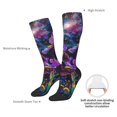 thumbnail image 4 of Fotbe Starry Night Iris Field Calcetas Divertidas Estampadas para Hombre y Mujer, Calcetas de Algodón hasta la Rodilla para Caminar, Correr, Enfermería y Embarazo, 4 of 6