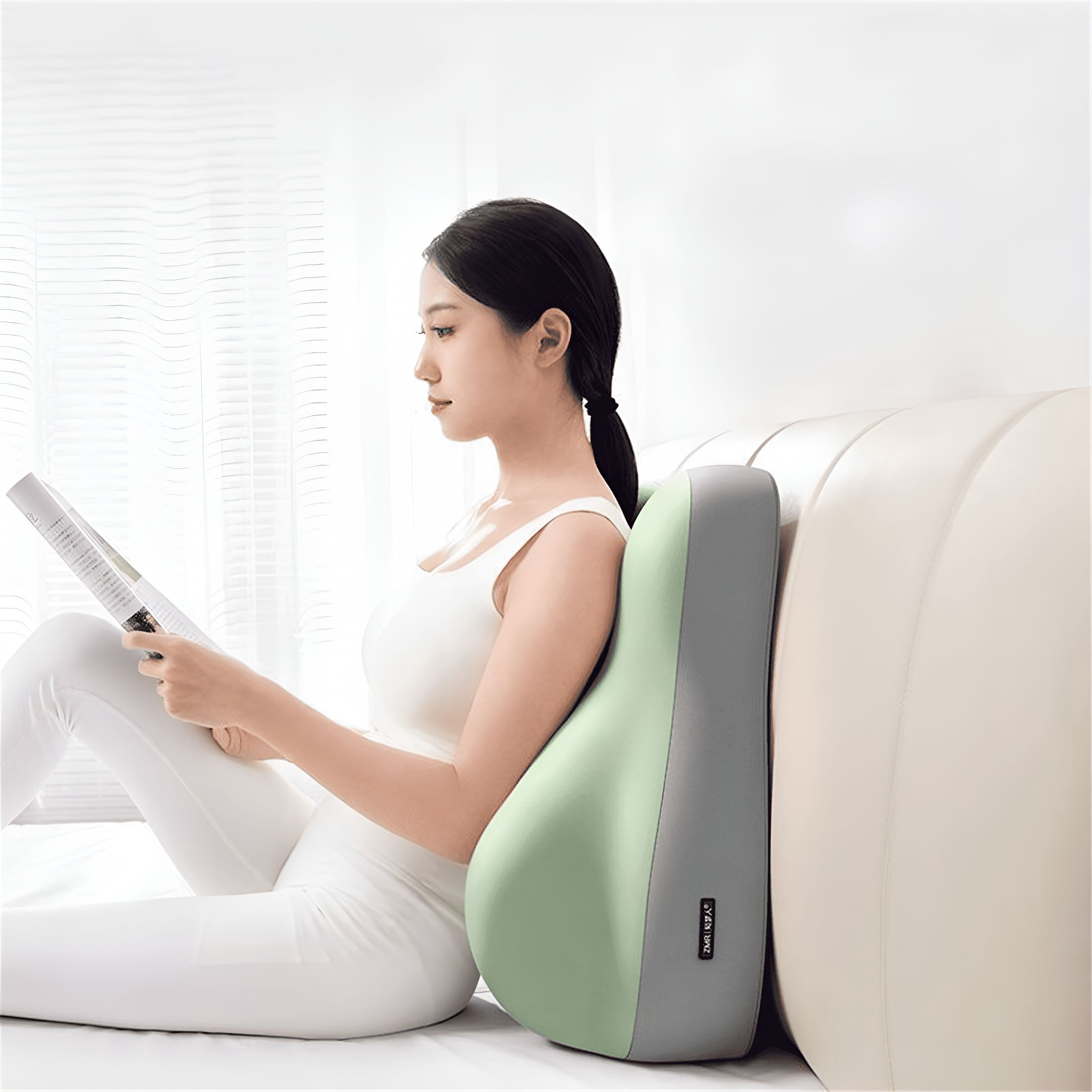 XIBUFE 2026 New Pregnancy Pillow,27° Ergonomic Wedge Pillow,Memory Foam Support Pillow,Multi-Position Lumbar&Neck Contoured Cushion for Sitting,Lounging and Comfort Pregnant Pillows for Sleeping