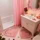 thumbnail image 4 of Felpudo de entrada con forma de corazón | Alfombra de poliéster absorbente y antideslizante de 40,6 x 50,8 cm | Decoración para San Valentín, puerta, baño, cocina | Blanco, duradero, resistente a la, 4 of 6