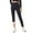 Navy, variant on dGslk High Waisted Fleece Lined Leggings for Women Thermal Insulated Winter Warm Stretchy Yoga Pants Workout Athletic Tights Black L