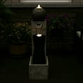 thumbnail image 6 of Sunnydaze Modern Artistry Polyresin Outdoor Water Fountain with Lights, 6 of 11