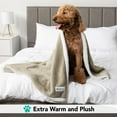 thumbnail image 4 of PetAmi Dog Blanket for Bed, XL Pet Blanket Large Dogs, Fleece Furniture Couch Cover Protector Sofa Car Crate Kennel, Soft Sherpa Cat Throw Plush Reversible Washable, Twin 60x80 Taupe, 4 of 9