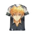thumbnail image 6 of Haikyu T-Shirts for Men Women, Funny Novelty Tee for Adults, Fashion 3D Print Short Sleeve, Unisex Casual Crew Neck Tee, 6 of 8